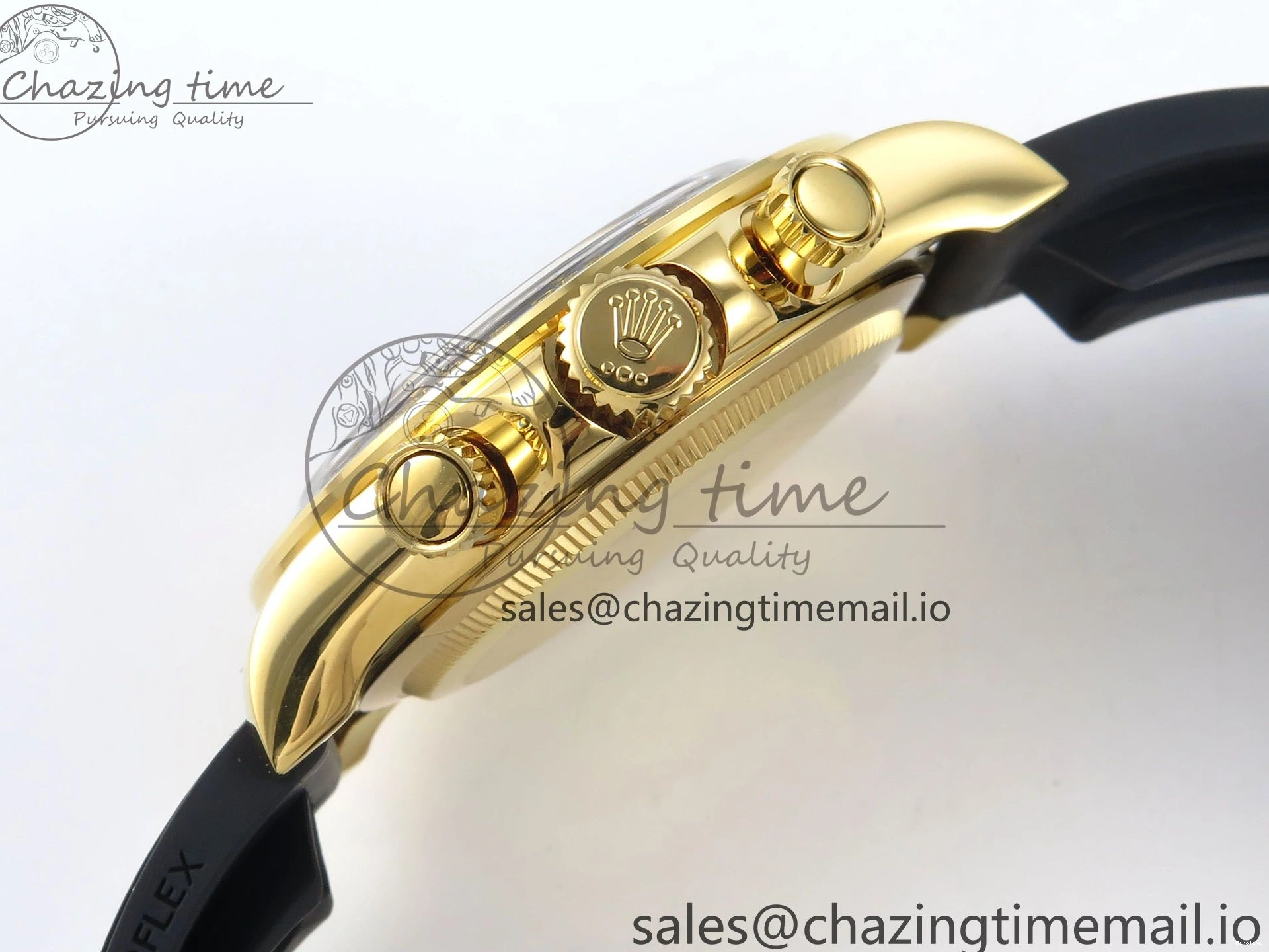 MiroTime 0208 Daytona 126518 QF 1:1 Best Edition Black YG Dial on Oysterflex Strap SH4131 V Functional 283